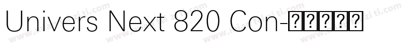 Univers Next 820 Con字体转换